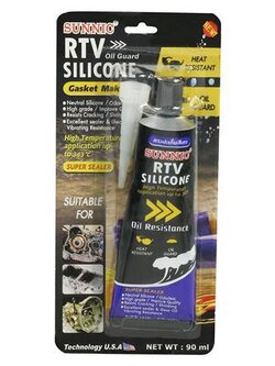 กาวปะเก็นซิลิโคน SUNNIC 90 มล. สีเทา Contruction Chemicals