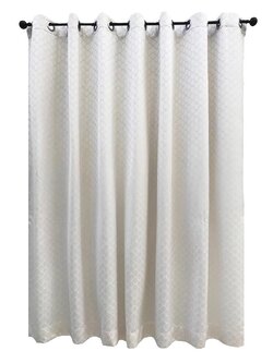 ผ้าม่าน EYELET CHILD FREEDOM STYLE GODIVA 270X220 ซม. สีครีม ผ้าม่านประตู CURTAIN ผ้าม่านและมู่ลี่