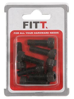 สกรูเกลียวมิลหัวจม 8X25 MM 8 ตัวอุปกรณ์ยึดติดสกรู, น๊อตและแหวน