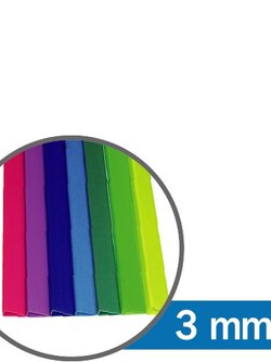 สันรูด 3 มม คละสี/6