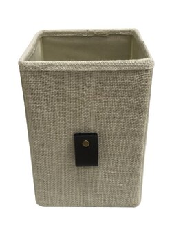 กล่องพับมินิผ้า 12.5x14.5x20 ซม. M สีครีม