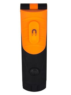 LUZINA ไฟฉาย LED รุ่น WL114 ขนาด 14.2 x 4.3 x 4.3 ซม. สีดำ - ส้ม ใช้งานได้ยาวนาน กระจายแสงได้วงกว้าง