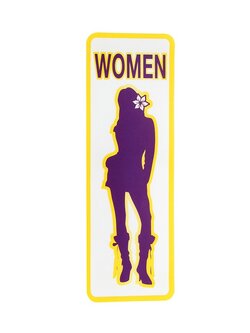 S824 ป้ายPP Women 3 9.5X28 ซม.
