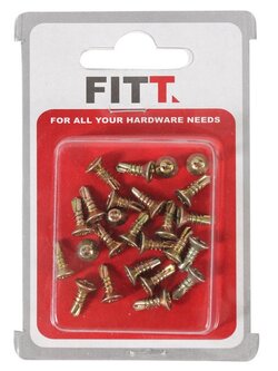 สกรูปลายสว่าน TF 8X1/2 นิ้ว 25 ตัวอุปกรณ์ยึดติดสกรู, น๊อตและแหวน