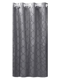 ผ้าม่าน EYELET CHILD FREEDOM STYLE VINCENT UV 140x250 ซม. สีเทา ผ้าม่านประตู CURTAIN ผ้าม่านและมู่ลี่