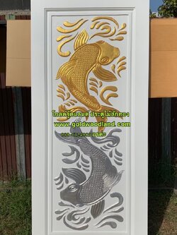 ประตูไม้สัก บานเดี่ยว GB - 265