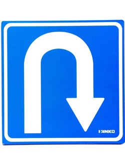 SA2116-ป้ายจราจร ที่กลับรถ ขนาด 30*30ซม PV5mm