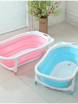อ่างอาบน้ำเด็ก อ่างอาบน้ำพับได้ น้ำหนักเบา อ่างอาบน้ำแบบพกพา
