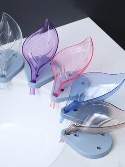 สินค้าใหม่ 3111-3114 🧼 ที่วางสบู่ ที่รองสบู่ รูปใบไม้พร้อมฐานดูดยืด 🧼