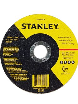 เครื่องมือช่าง สว่าน ดอกสว่าน แผ่นเจียร์ STANLEY STA4520FA 4นิ้ว GRINDING DISC STANLEY STA4520FA 4"
