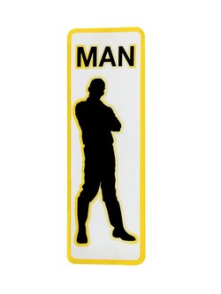 S820 ป้ายPP Men 2 9.5X28 ซม.