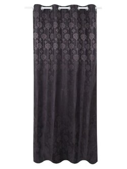 ผ้าม่าน EYELET CHILD FREEDOM STYLE KRIS UV 140X250 ซม. สีเทา ผ้าม่านประตู CURTAIN ผ้าม่านและมู่ลี่