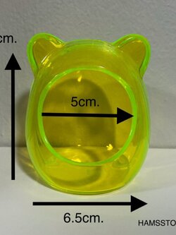 ห้องน้ำแฮมเตอร์สำหรับพันธุ์แคระ.(คละสี)