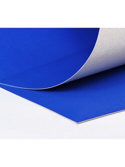 PP312 สีน้ำเงิน กระดาษโปสเตอร์แข็งสีหน้าเดียว 52X77 ซม. แพ็ค 10 แผ่น