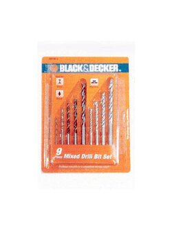ดอกเจาะคอนกรีต BLACK&DECKER 9 EA. สว่านและดอกสว่าน BLACK&DECKER 9EA CONCRETE DRILL BIT