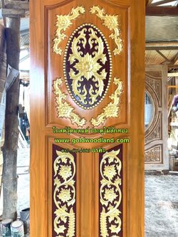 ประตูไม้สัก บานเดี่ยว GB - 272