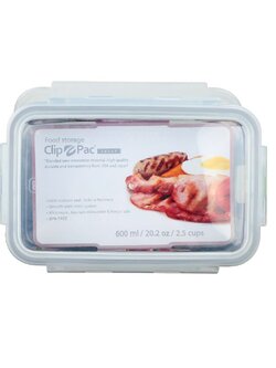 กล่องอาหาร CLIP PAC TOUCH 0.6 ลิตร FOOD CONTAINER CLIP PAC TOUCH 0.6L CLEAR