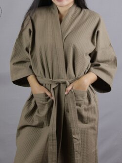 เสื้อคลุมอาบน้ำ ชุดคลุมอาบน้ำ เสื้อคลุมรังผึ้ง bathrobe ผ้ารังผึ้ง เสื้อคลุม แฟชั่น โรงแรม ห้องน้ำ