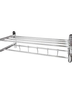 ชั้นวางผ้าพร้อมราว MOYA 23009 สีโครม ราวตากผ้า ราวแขวนผ้า ราวแขวน ราวแขวนเสื้อผ้า