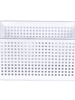 ตะแกรงใส่ของเหลี่ยมสูง ใหญ่ INSPACE KECH 5184 สีขาว อุปกรณ์จัดเก็บในครัว ตะกร้าใส่ของในครัว