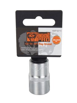 GIANT KINGKONG PRO ลูกบ๊อกซ์ 1/2 นิ้ว 6 เหลี่ยม รุ่น KKP16711 ขนาด 18 มม. สีเงิน