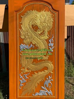 ประตูไม้สัก บานเดี่ยว GB - 269