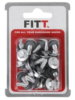 สกรูปลายสว่าน SDRS 519R 20 ตัวอุปกรณ์ยึดติดสกรู, น๊อตและแหวน