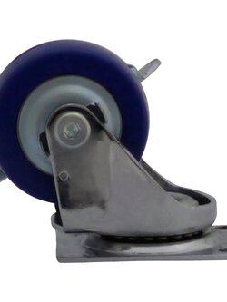 อะไหล่ เฟอร์นิเจอร์ ลูกล้อ PU BL PAREO แป้นมีเบรค 2" PAREO BL 2" PLATE BREAK PU WHEEL