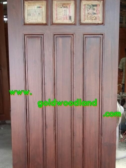 ประตูไม้สักบานเดี่ยว GB - 51
