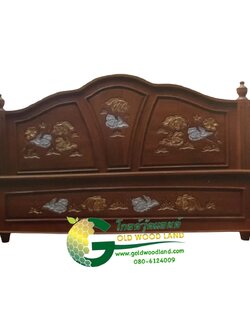 เตียงนอนไม้สัก ลาย 24