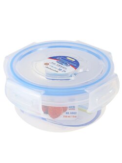 กล่องอาหารกลม 0.25 ลิตร SUPER ลิตรOCK 6002 FOOD CONTAINER SUPER LOCK 6002 0.25L ROUND