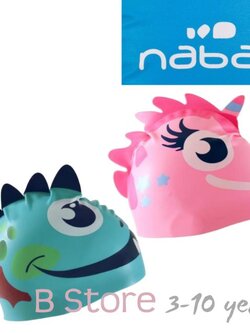 Nabaiji หมวกว่ายน้ำซิลิโคน ออกแบบ น่ารักๆ สีสรรสดใส