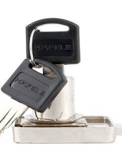 กุญแจล็อกลิ้นชัก HAFELE 482.01.203 สีทองเหลือง DRAWER LOCK HAFELE 482.01.203 BRASS