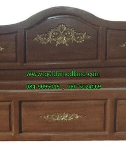 เตียงนอนไม้สัก ลาย 52