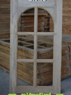 บานหน้าต่างไม้สัก GN-15