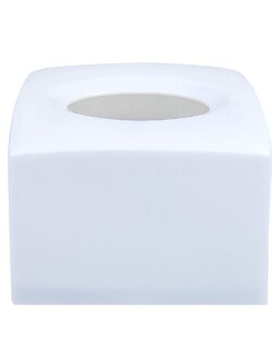 กล่องใส่ทิชชูแผ่น PP JCJ สีขาวอุปกรณ์จัดเก็บในครัว