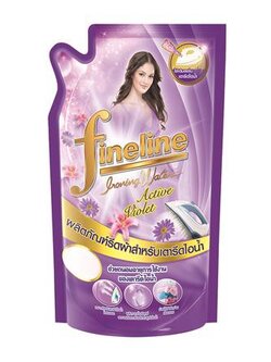 รีฟิลน้ำยารีดผ้าเตารีดไอน้ำ ไฟน์ไลน์ ไอออนนิ่ง วอเตอร์ 600 มล. สีม่วง กลิ่นหอม สดชื่น กระปรี้กระเปร่า
