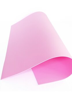 สีชมพู แผ่นโฟมยาง ขนาด 55x55 ซม. หนา 2 มม. จำนวน 5 แผ่น
