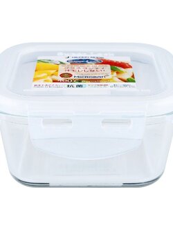 กล่องอาหารจตุรัส MICRON SUPER LOCK 6085 0.35 ลิตร FOOD CONTAINER MICRON SUPER LOCK 6085 0.35L