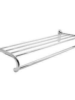 ชั้นวางพร้อมราว HONS HE013 สีโครม ราวตากผ้า ราวแขวนผ้า ราวแขวน ราวแขวนเสื้อผ้า