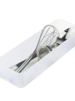 KASSA HOME ถาดพลาสติกอเนกประสงค์ รุ่น PB8723-WH ขนาด 35.4 x 11.6 x 50 ซม. สีขาว