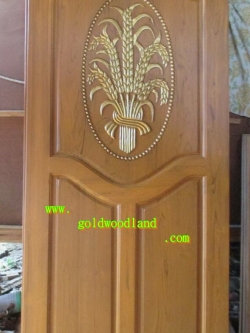 ประตูไม้สักบานเดี่ยว GB - 83