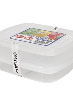 ชุดกล่องอาหาร SUPER PACK 19-07 2 ชิ้น/ชุด เก็บอาหารโดยไม่มีกลิ่นออกมารบกวน