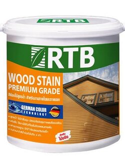 สีย้อมไม้เงา RTB #WP107 เงา สีไม้สักทอง 1/4 แกลลอน สวยงามเหมือนไม้จริงตามธรรมชาติ