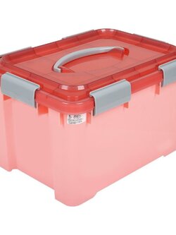 กล่องใส่ของอเนกประสงค์ฝาปิด HK-8202 42.6x31.2x26 ซม. สีชมพู
