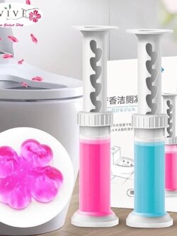 Revive home เจลดับกลิ่นห้องน้ำ ลายดอกไม้ เจลทำความสะอาด เจลลดคราบเจลหอม ดับกลิ่นชักโครก เจลส้วม