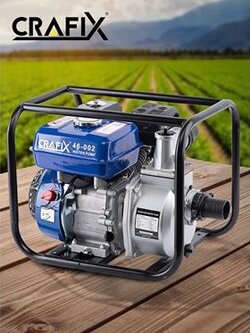 !!สินค้าขายดี!! CRAFIX ปั๊มน้ำเครื่องยนต์เบนซิน เครื่องยนต์ 5.5HP Gasoline Water Pump