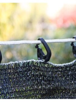 พร้อมส่ง!! อุปกรณ์ตกแต่งสวน ห่วงเกี่ยวตาข่ายบังแสง ตะขอแขวนตาข่าย กิ๊บล๊อคตาข่าย/สแลน ชุดละ 12 ชิ้น พร้อมส่ง!!