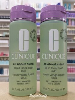 CLINIQUE Liquid Facial Soap Mild 200ml. สบู่เหลวทำความสะอาดผิวหน้า