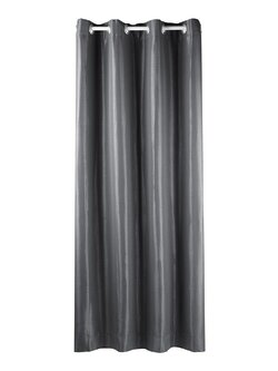 ผ้าม่าน EYELET CHILD FREEDOM STYLE SILKY UV 140X220 ซม. สีเทา ผ้าม่านประตู CURTAIN ผ้าม่านและมู่ลี่